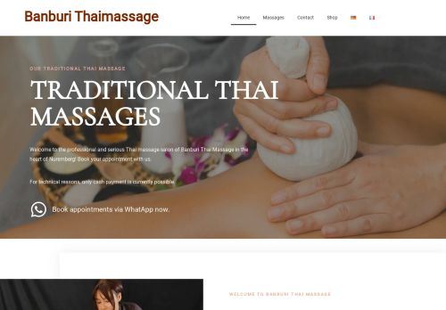 Banburi seriöse traditionelle Thai-Massage