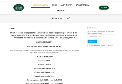 Ristorante Lo Zaru