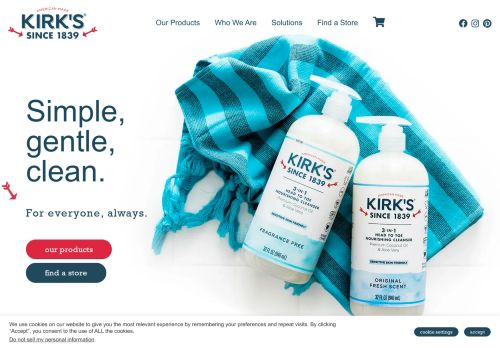 Kirk's Castile Bar Soap Clean Soap for Men, Women & Children | Premium Coconut Oil | Sensitive Sk...