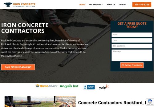 Iron Concrete Contractors Rockford