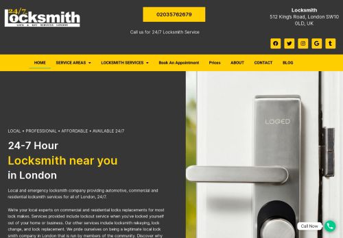 Locksmith Services London 24/7