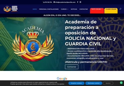 Academia UFP SEVILLA UNIDAD DE FORMACIÓN POLICIAL