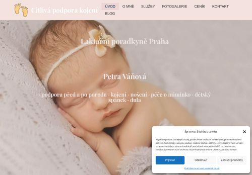 Certifikovaná laktační poradkyně, lektorka nošení dětí Petra Váňová