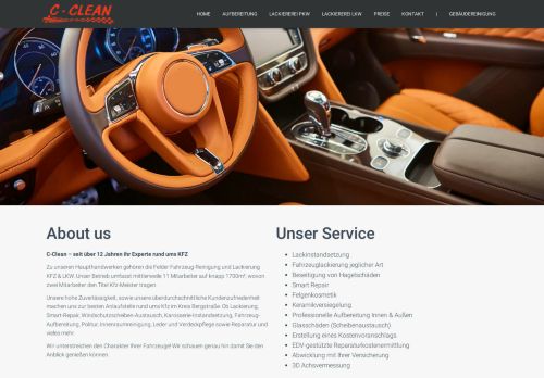 C-Clean Meisterlackierbetrieb KFZ & LKW / professionelle Autopflege