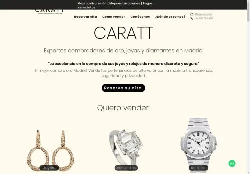 CARATT | Compro Oro en Madrid | Compradores expertos de Joyas Diamantes y Relojes.