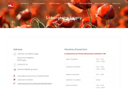 Laboratoire Joigny