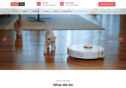 SUREFIX Robotic vacuum service centre