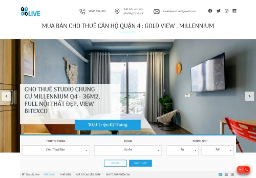 VỊ TRÍ GOLD VIEW TẠI 346 BẾN VÂN ĐỒN PHƯỜNG 1 QUẬN 4