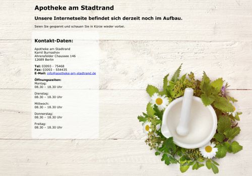 Apotheke am Stadtrand, Berlin