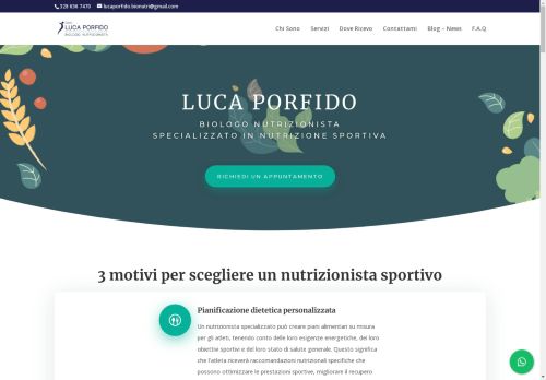 Dott. Luca Porfido, Nutrizionista