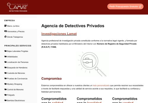 ? Investigaciones Lamat - Detectives privados Murcia