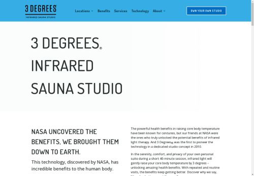 3 Degrees - Infrared Sauna Studio