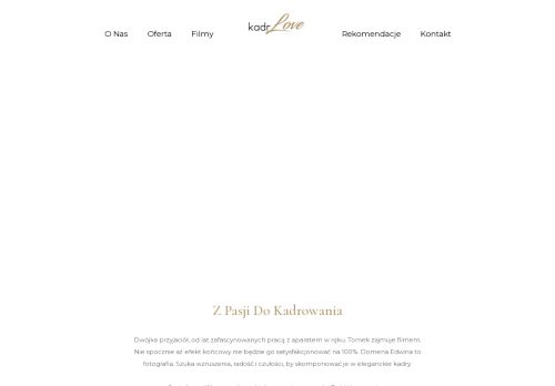 KadrLove - Fotografia i produkcja filmów ślubnych