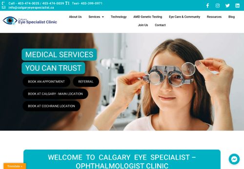 Calgary Eye Specialist Clinic