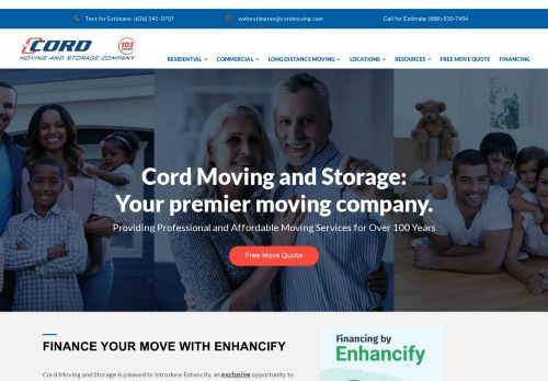 Cord Moving and Storage