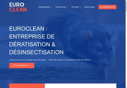 Euroclean Dératisation (93) - Dératisation à Paris & Ile de France