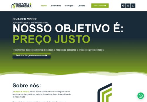 Rafante e Ferreira Estruturas Metálicas e Máquinas Agrícolas