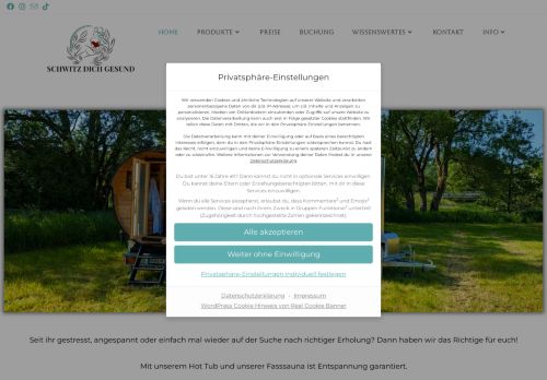 Hahn - SDG Mobile Fasssauna Mobiler Hot Tub Verleih