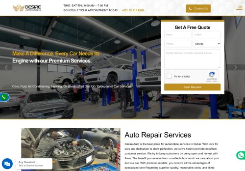 Desire Auto Services | Dubai
