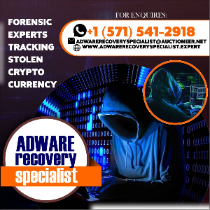IF YOU HAVE BEEN SCAMMED BY A SCAMMER WORRIED KNOW MORE HIRE ADWARE RECOVERY SPECIALIST IMMEDIATELY.