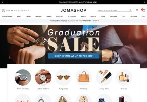 Jomashop shop online