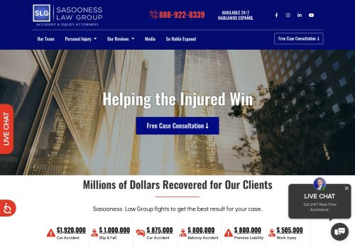 Sasooness Law Group Injury and Accident Attorney