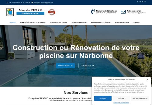 Entreprise CREASUD Etanchéité & Piscine