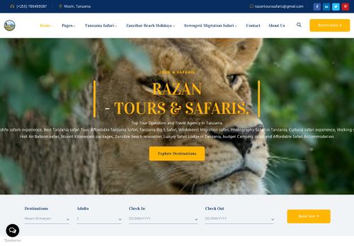 RAZAN SAFARIS- Best Tour Company in Tanzania | Kilimanjaro Climbing Tour Operator for 2024 and