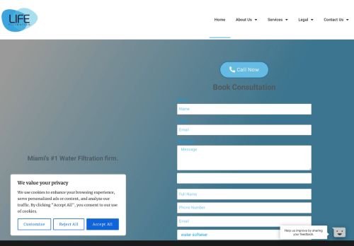 Life Filtration Miami | water softeners, alkaline water, and reverse osmosis