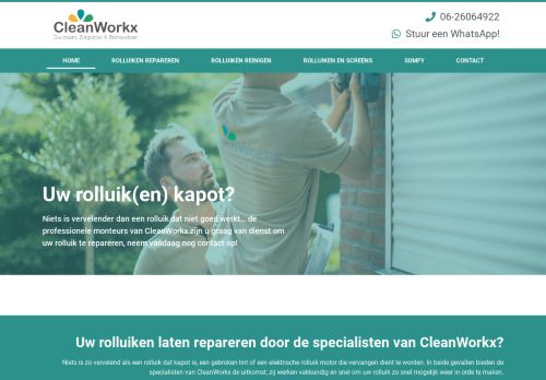 CleanWorkx - Uw rolluiken in onze handen , Reiniging, Onderhoud & Reparatie