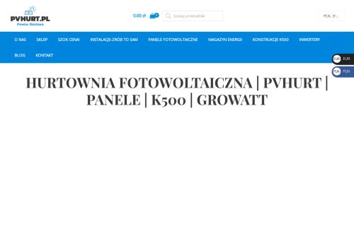 Hurtownia Fotowoltaiczna | Panele | Deye | Growatt | PVhurt