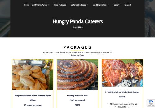 Spitbraai caterers & wedding caterers Hungry panda caterers