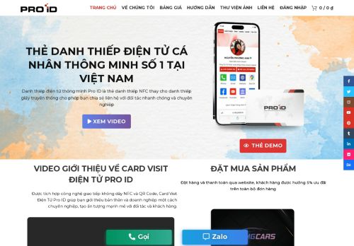 Danh thiếp điện tử thông minh Pro ID