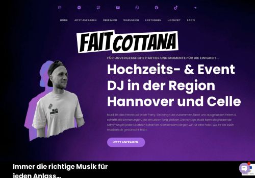 Fait Cottana - Hochzeits & Event DJ Region Hannover & Celle