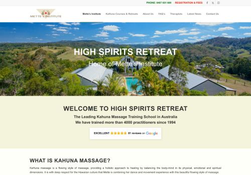 www.highspiritsretreat.com.au