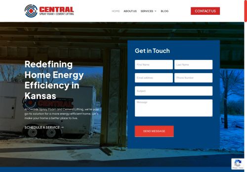 Central Spray Foam and Cement Lifting