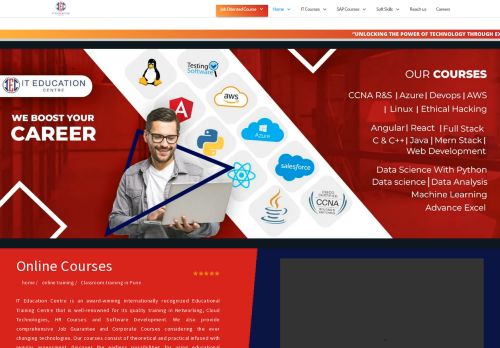 IT Education Centre - Python, Data Science, Web Full Stack, SQL, Software Testing, CCNA, Java