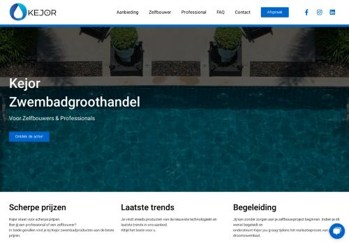Kejor - Zwembadwinkel - Voor Zelfbouwers & professionals!