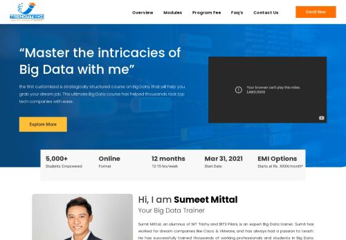 Trendytech - Best Big Data Hadoop Spark Training