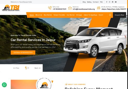 Travel Bazaar India - Luxury Car Rental