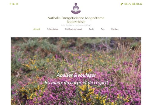 Magnétiseur. Radiesthésiste. Coupeur de feu. Energéticienne. Nathalie Carregari