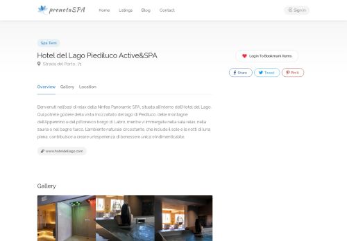 Hotel del Lago Piediluco Active&SPA