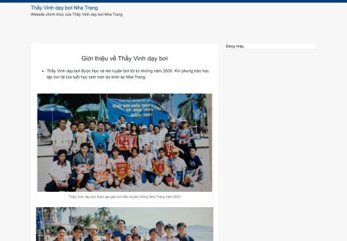 Thầy Vinh dạy bơi Nha Trang - Mr.Vinh swimming teacher in Nha Trang