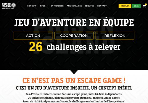 Prison Island, Action Game, mieux qu'un Escape game
