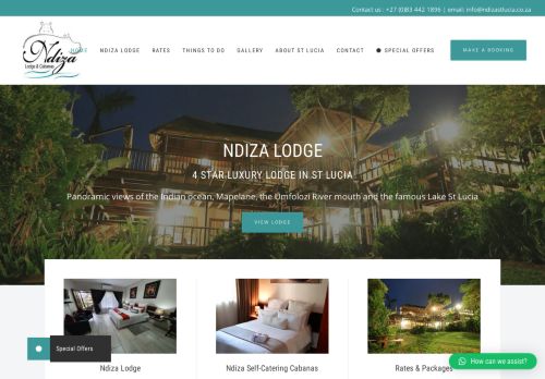 Ndiza Lodge and Cabanas