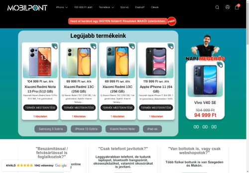 MOBILPONT - Telefonok, Szerviz, Kiegészítők