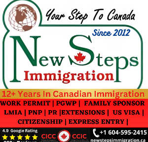 NewSteps Canada Immigration Consultant in Surrey, BC BEST | PR | PNP | PGWP | Work | Super & Visitor