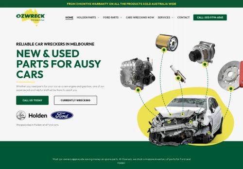 Ozwreck - Car Wreckers Near Me | Holden & Ford Spare Parts Melbourne | Berwick | Frankston