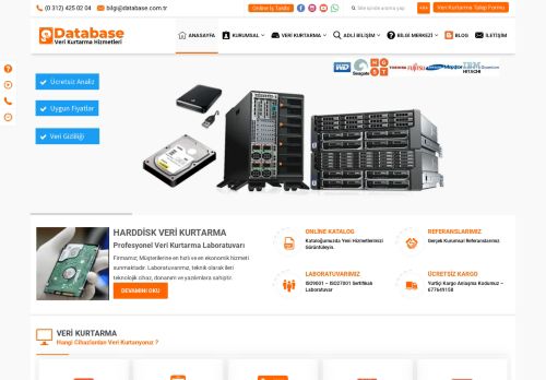 DataBase Veri Kurtarma Hizmetleri ANKARA