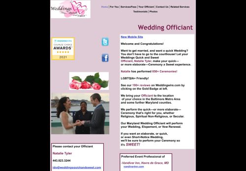 weddingsquickandsweet.com